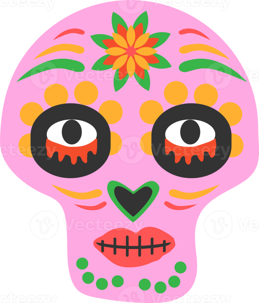 Day of the dead icon, png