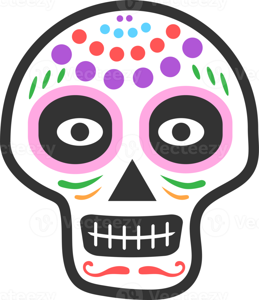 icono del día de los muertos, png