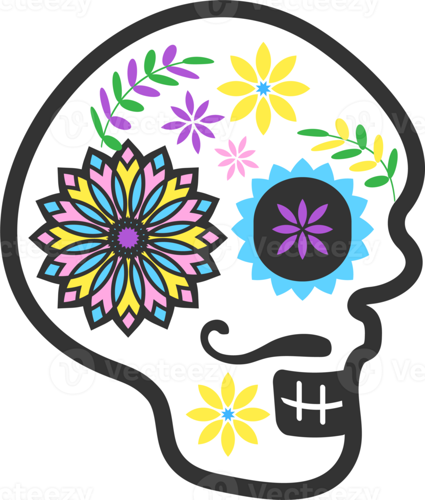 Day of the dead icon, png