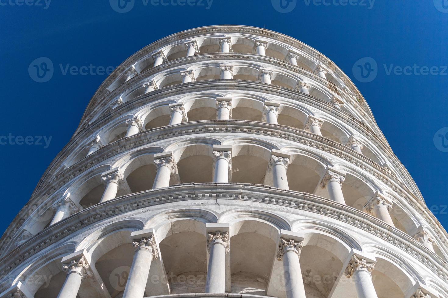 pisa dome and leaning tower close up detail view photo