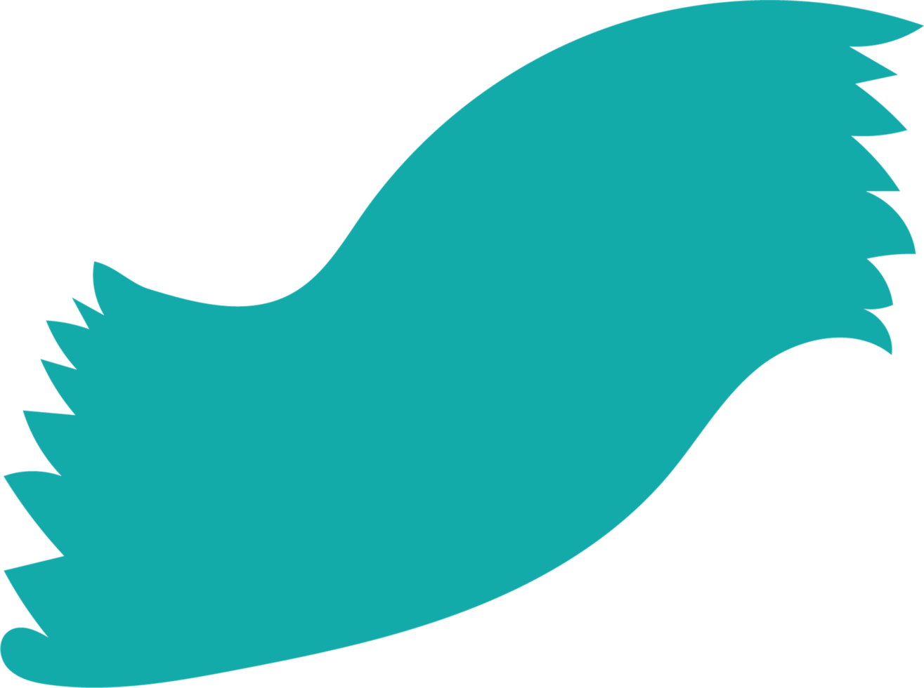 Abstract Brushstroke Shape png