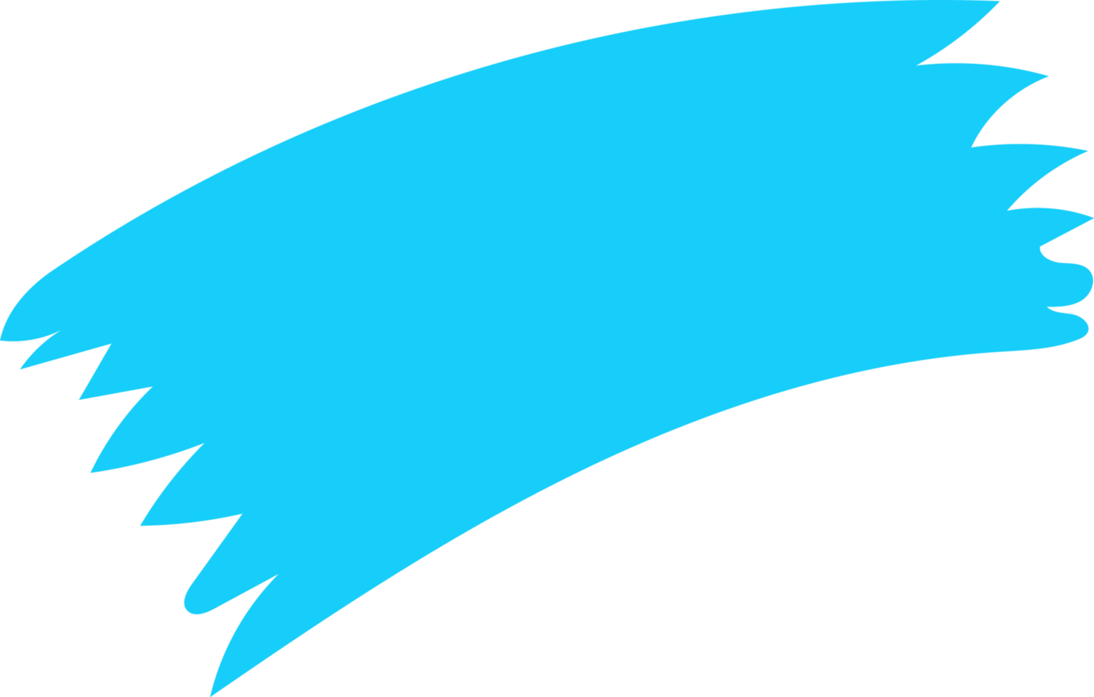 Abstract Brushstroke Shape png