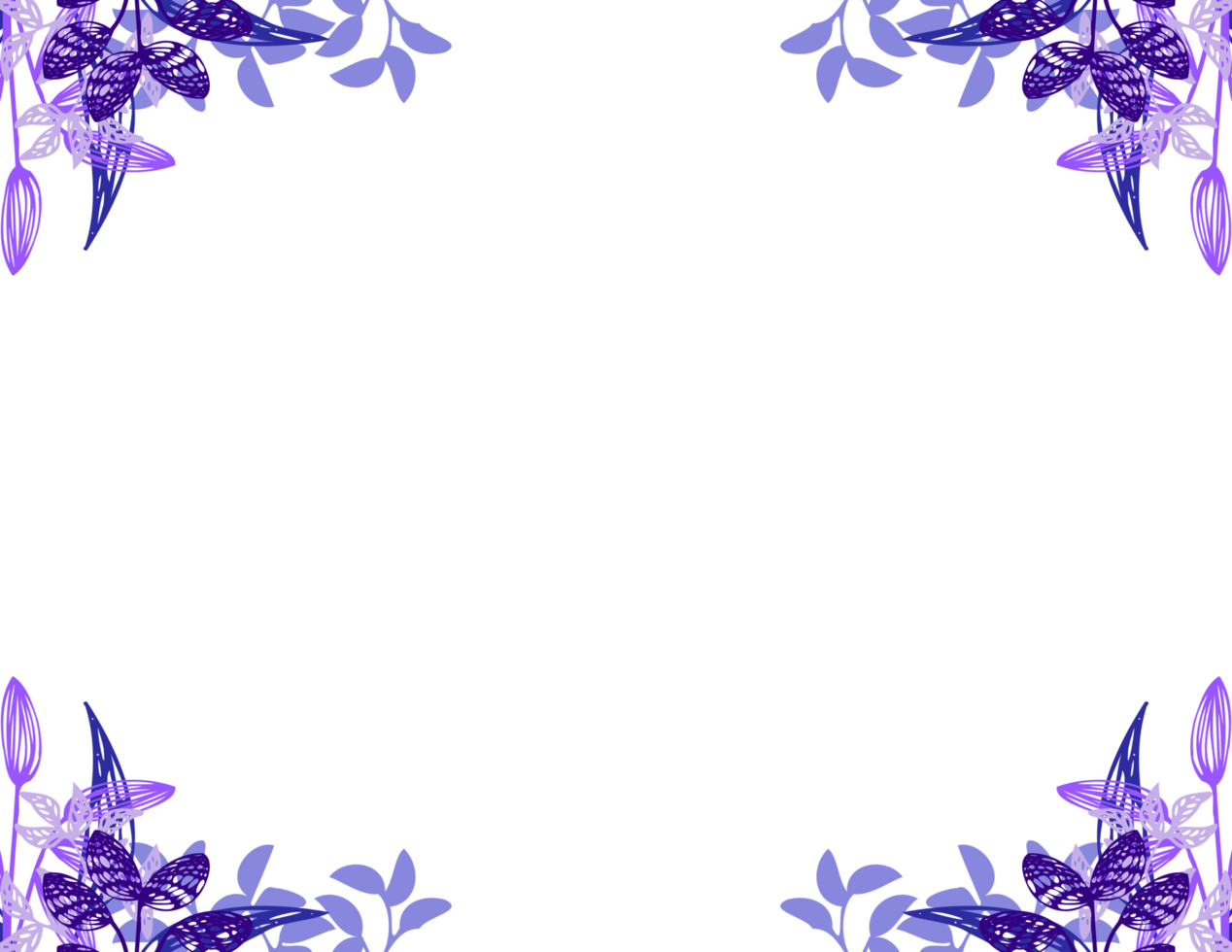 herbal frame transparent png