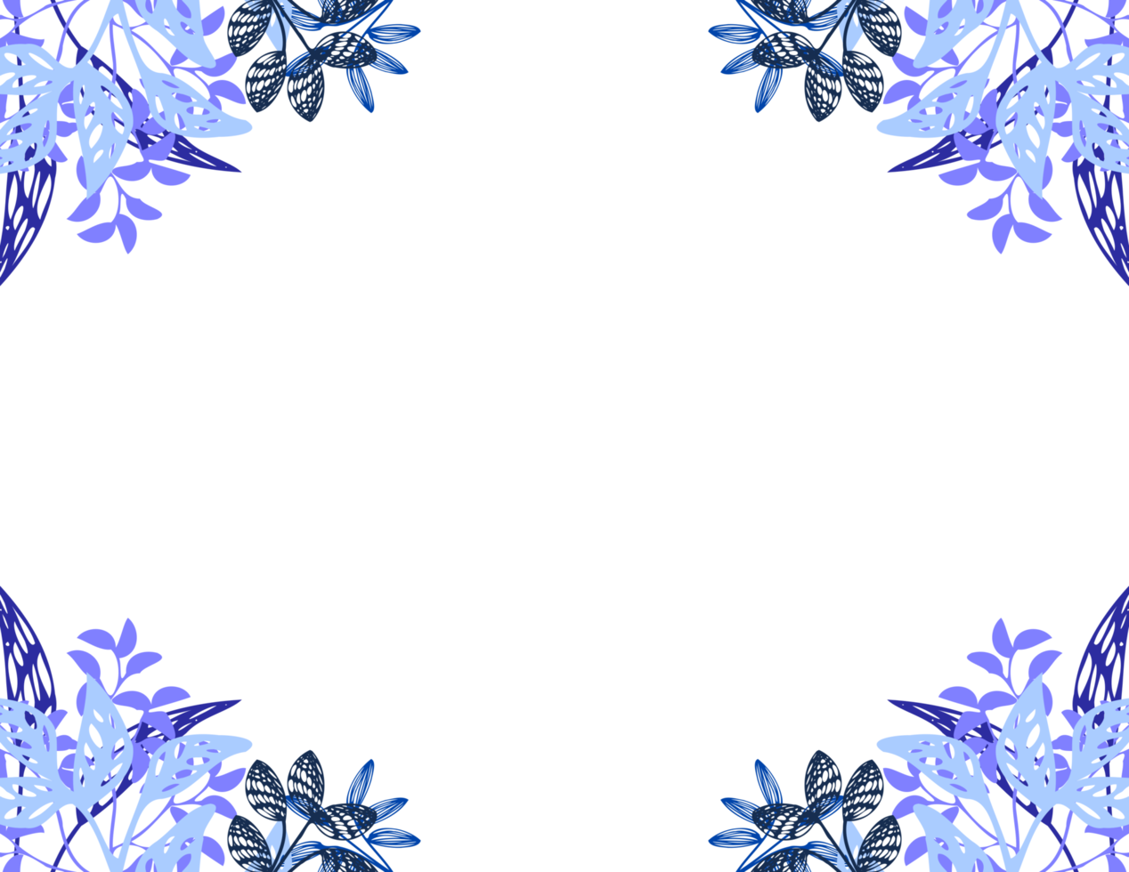 moldura de ervas transparente png