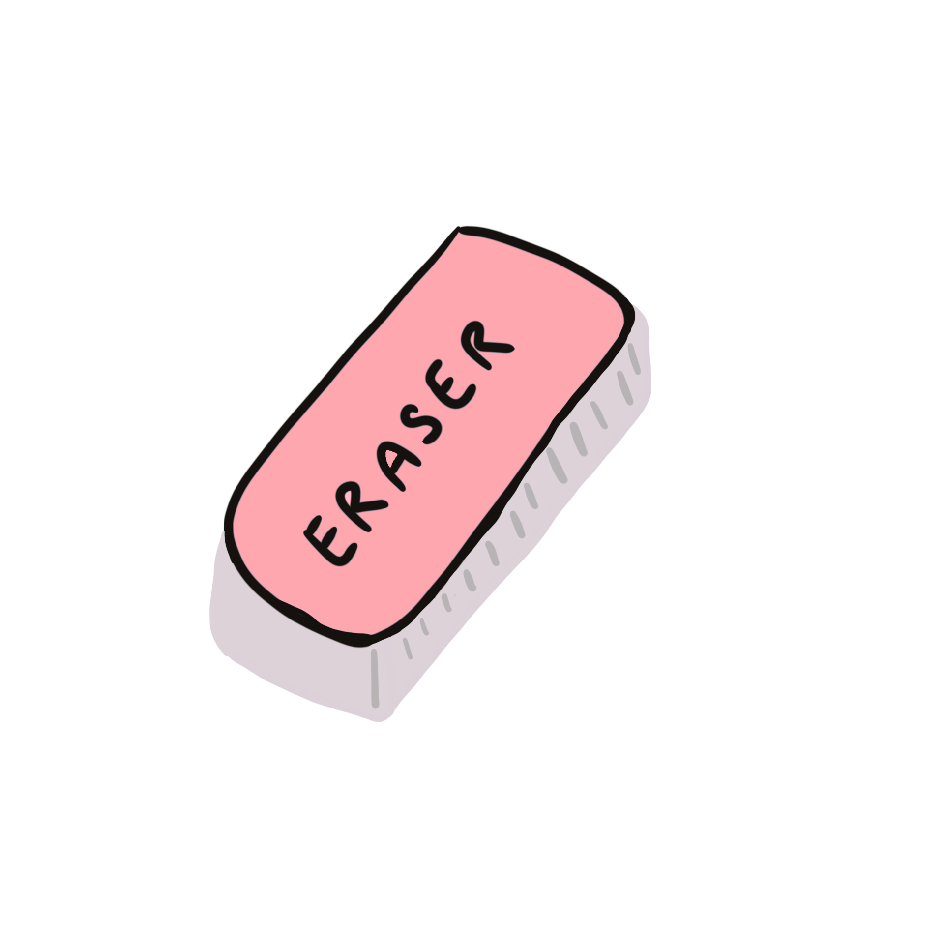 pink eraser clipart