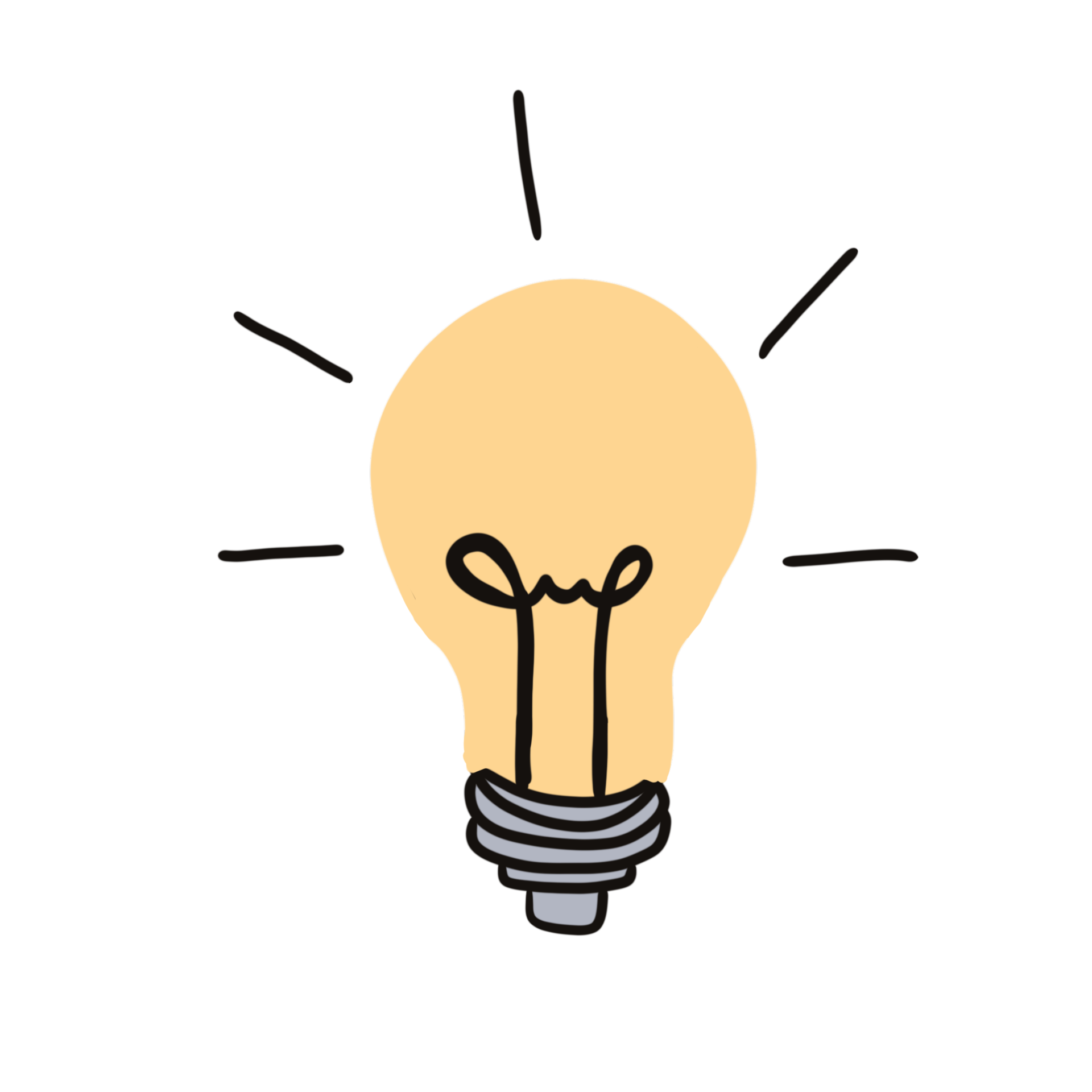 Yellow light bulb 12222259 PNG