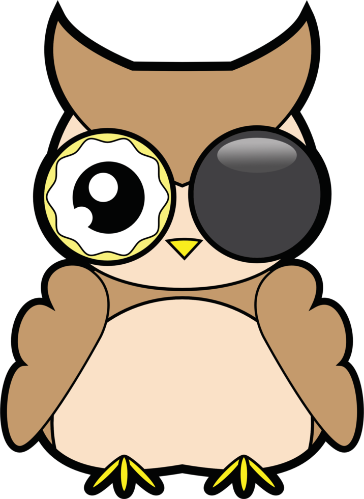 personnage de dessin animé de hibou png