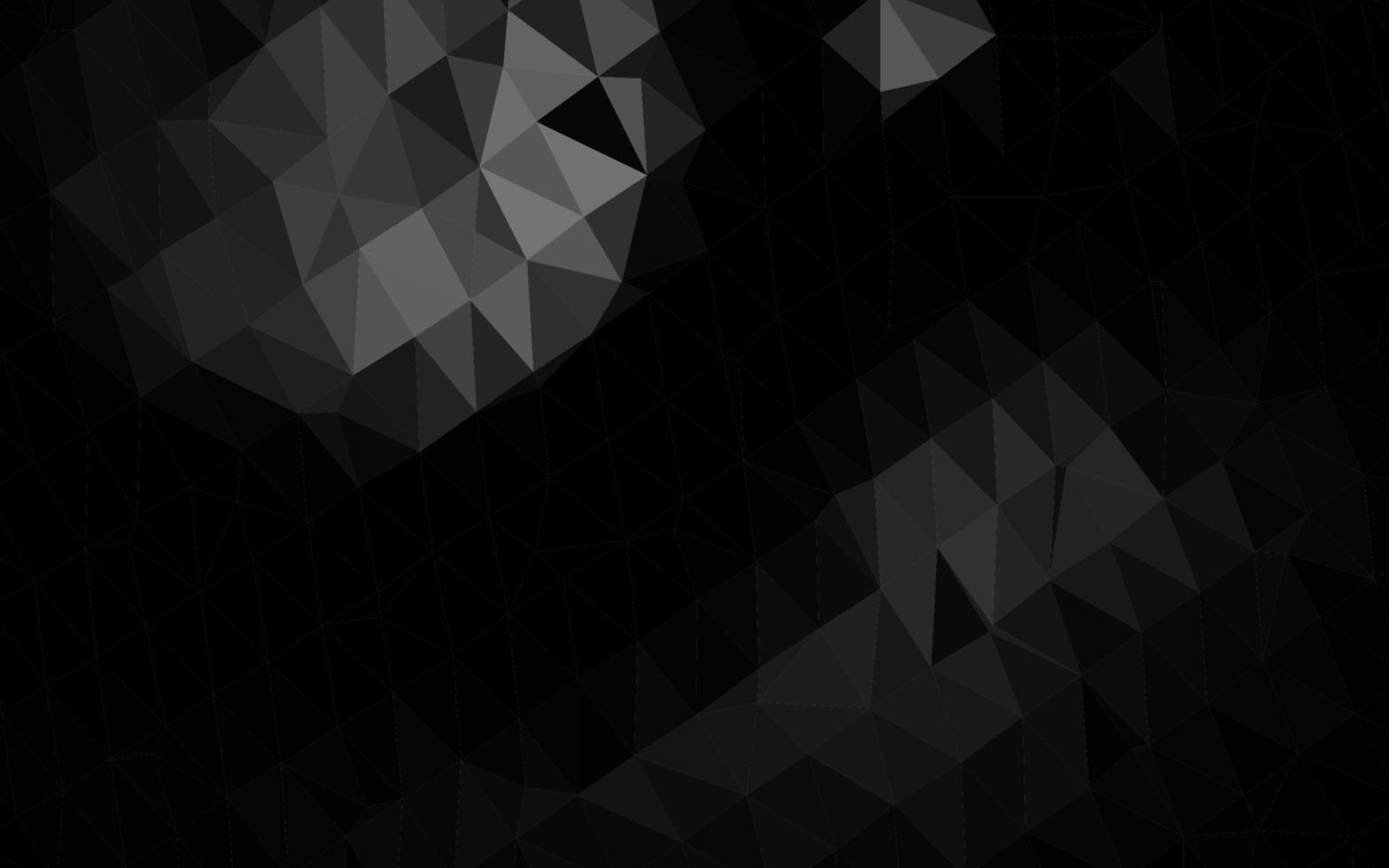 Dark Black vector polygon abstract layout.