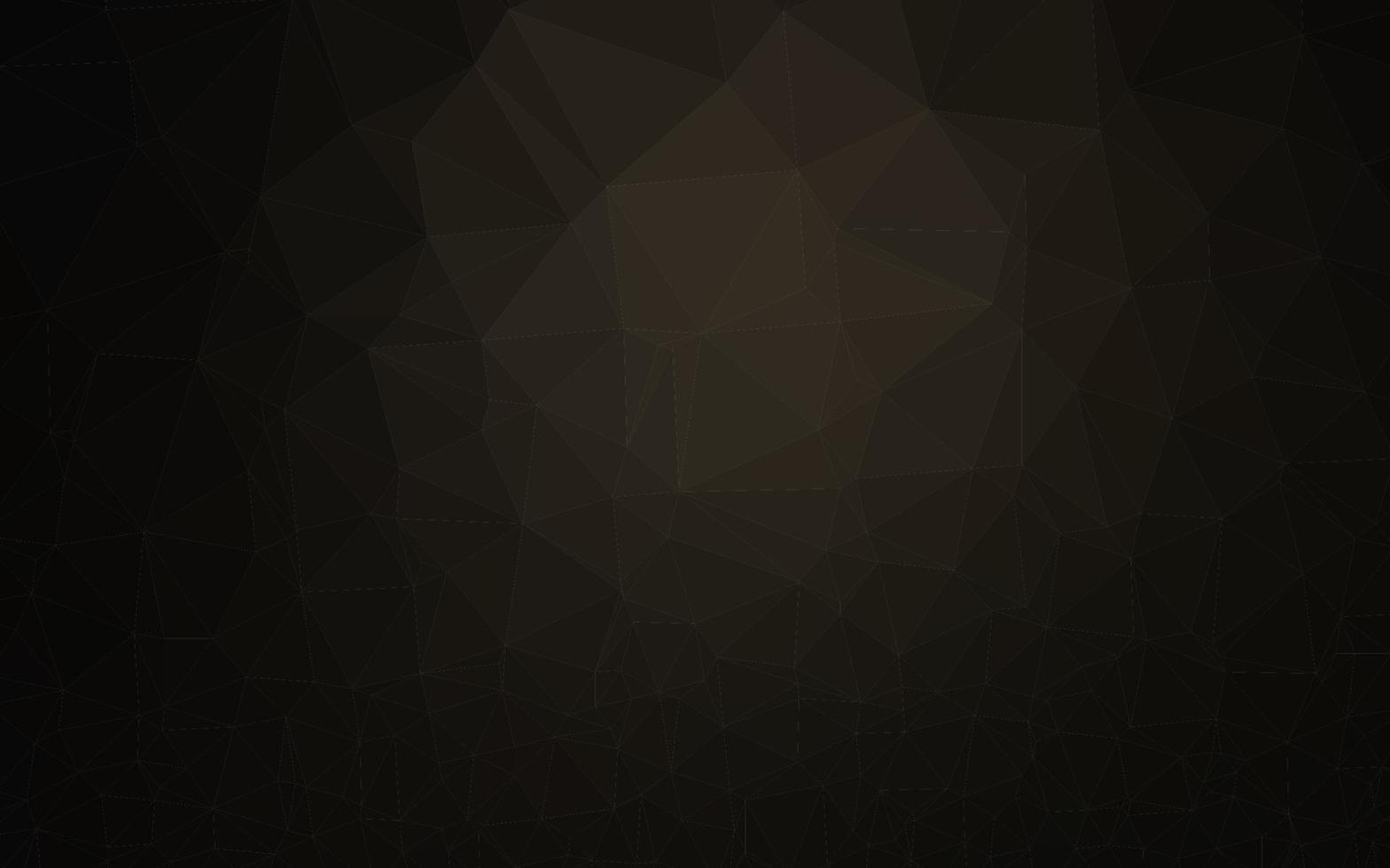 Dark Black vector low poly texture.