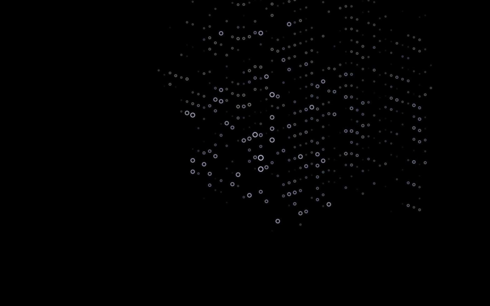 textura de vector negro oscuro con discos.