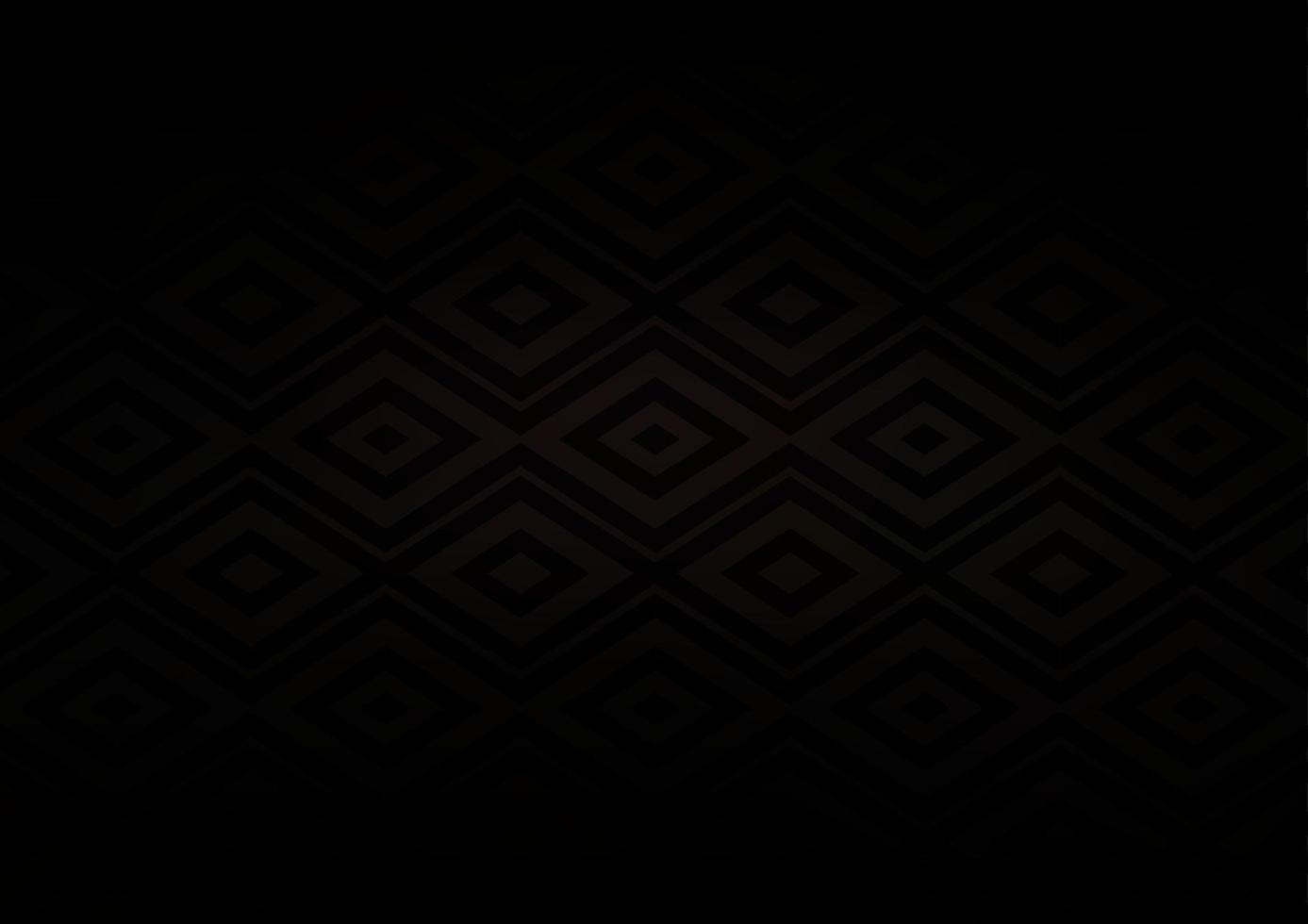 Dark Black vector pattern with lines, rectangles.