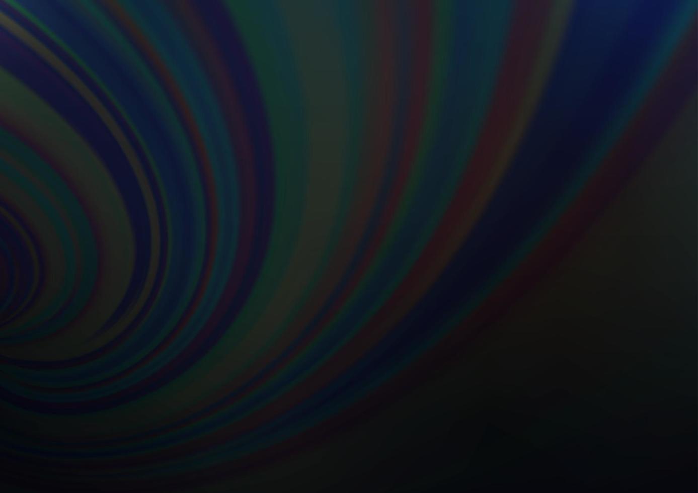 Dark Black vector bokeh and colorful pattern.