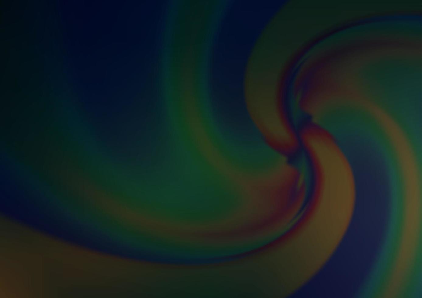 Dark Black vector background with liquid shapes.