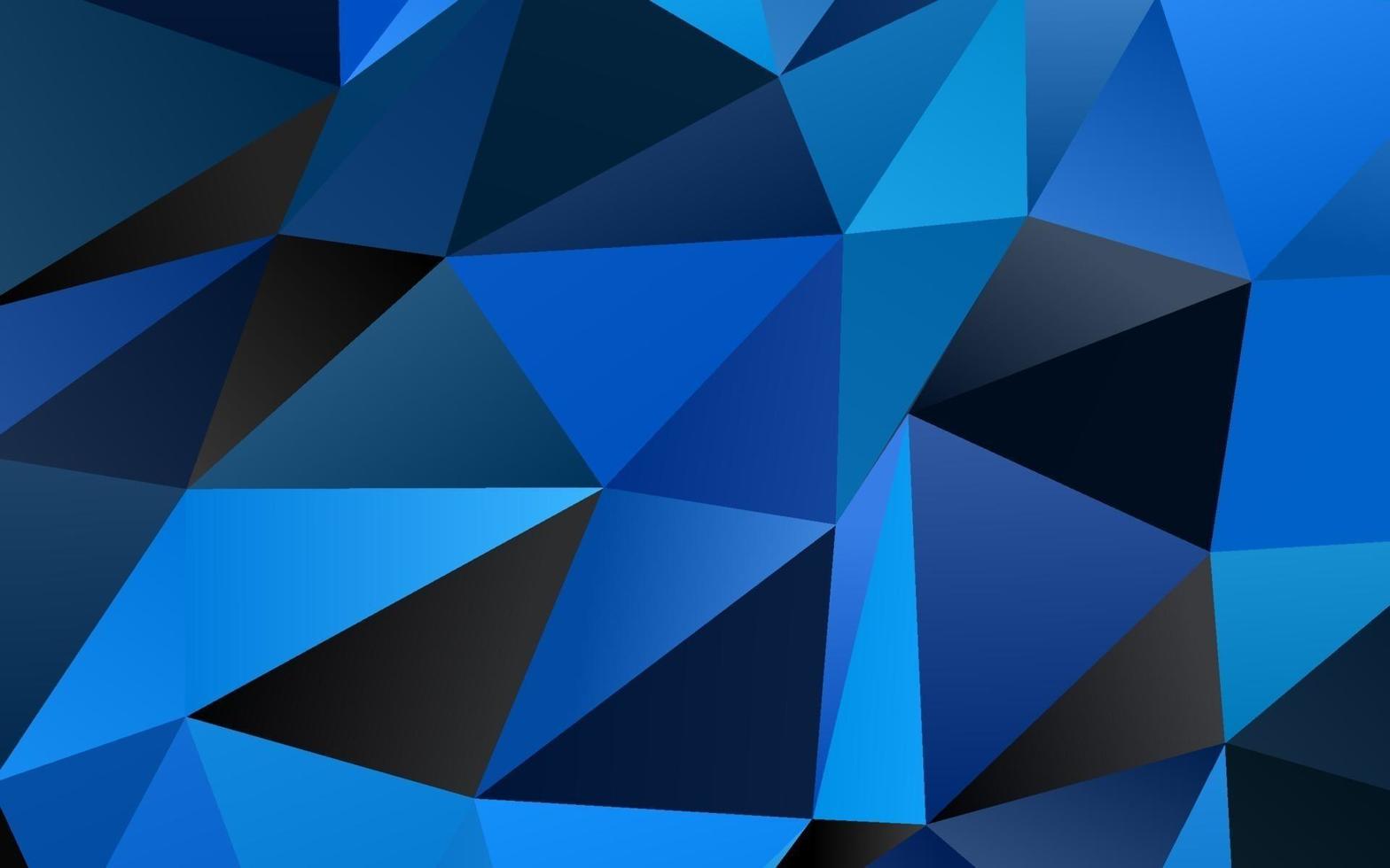 Telón de fondo abstracto de polígono de vector azul oscuro.