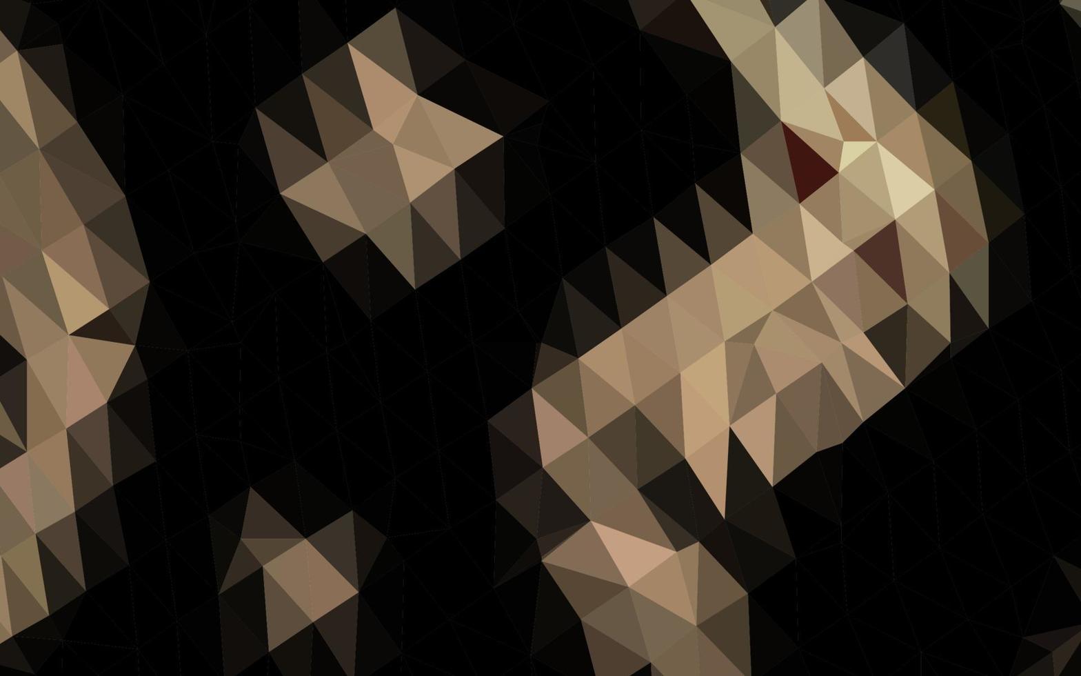 Dark Black vector abstract polygonal layout.