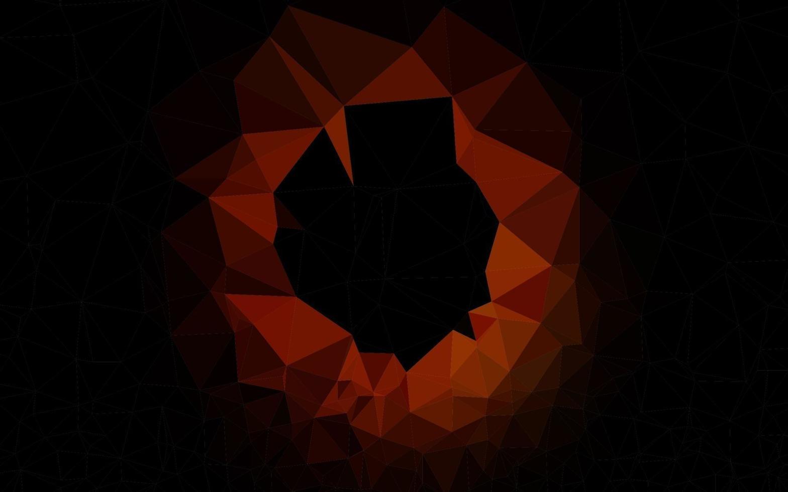 Dark Red vector polygon abstract layout.