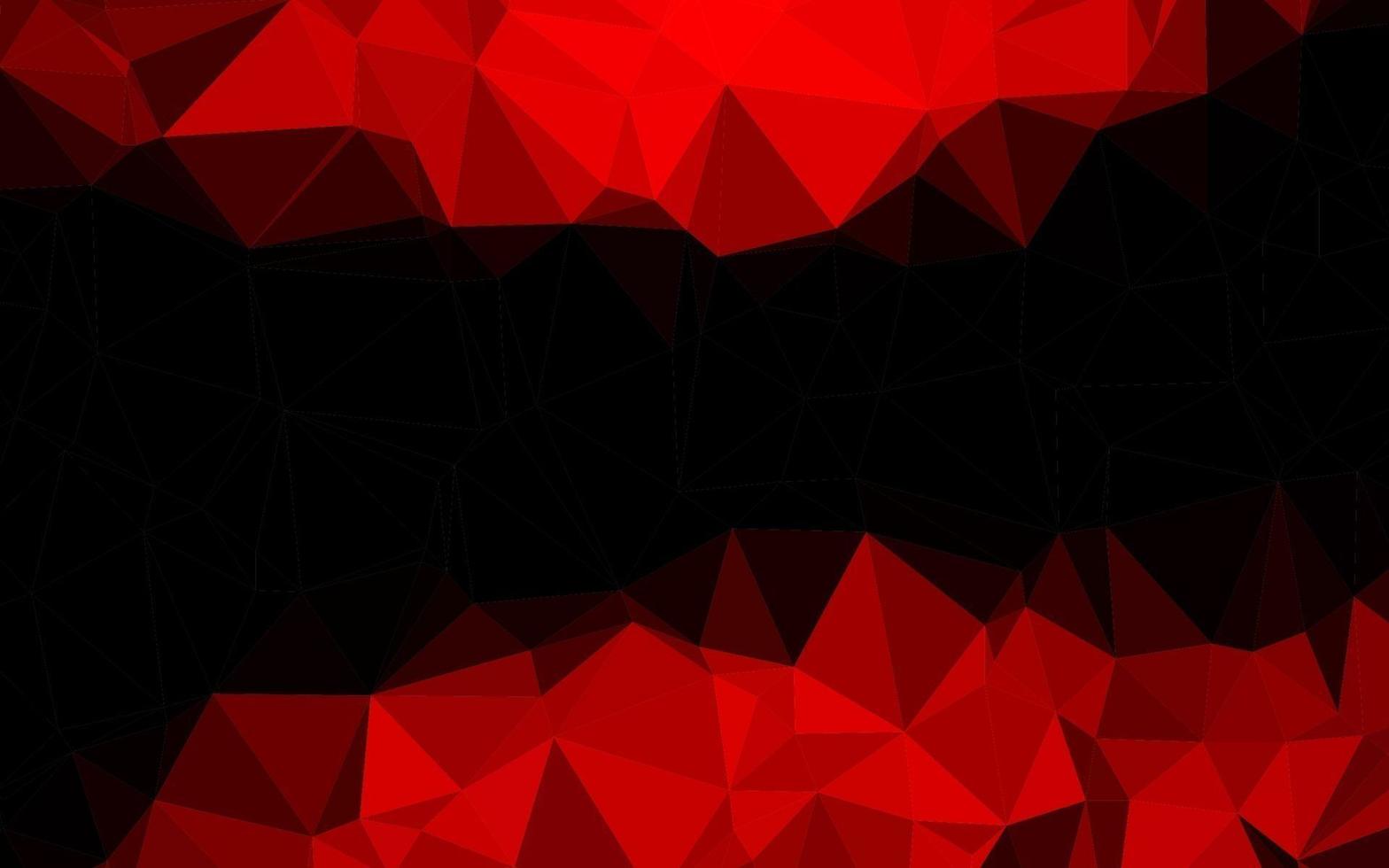 Light Red vector abstract polygonal layout.