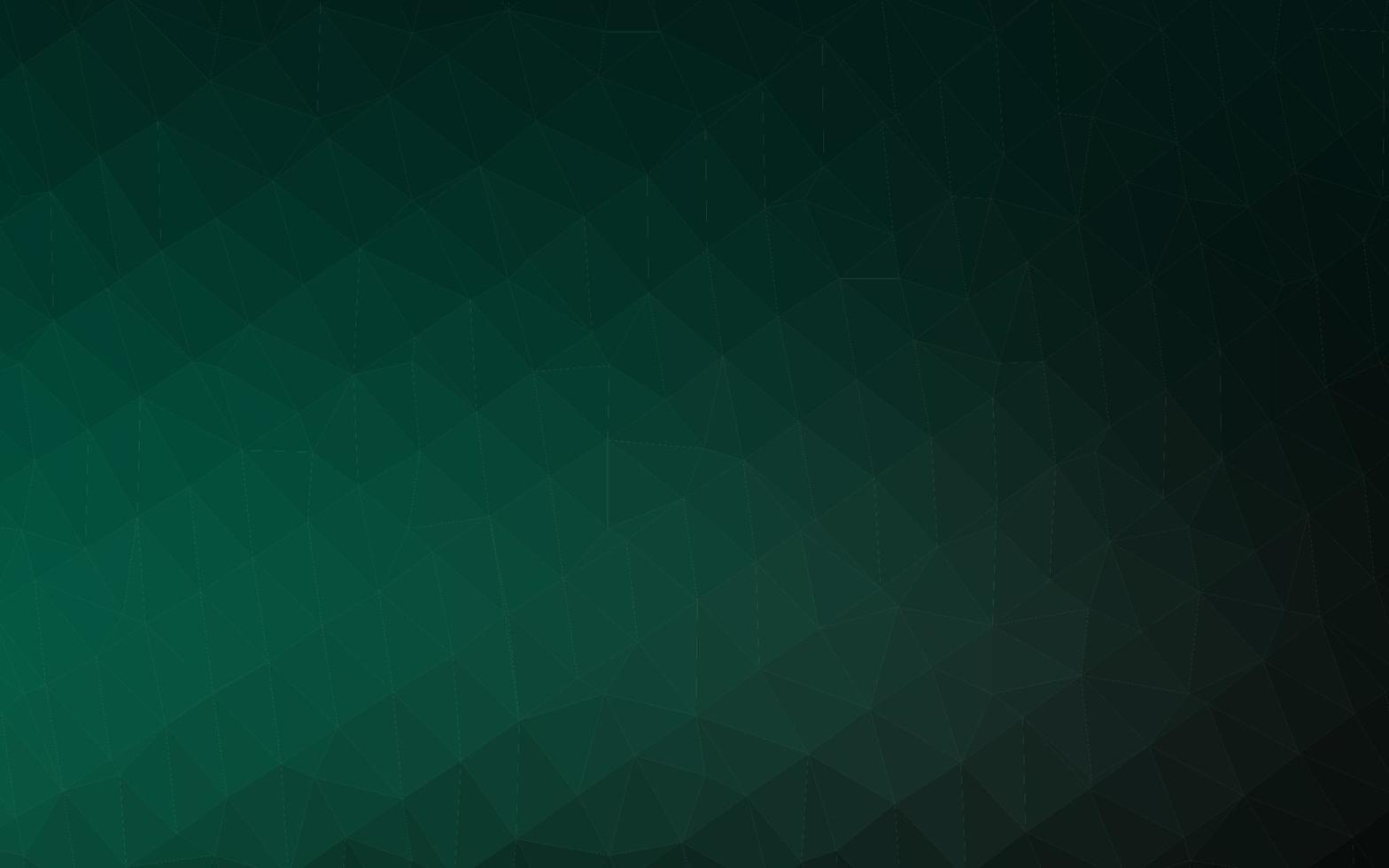 Dark Green vector abstract mosaic background.