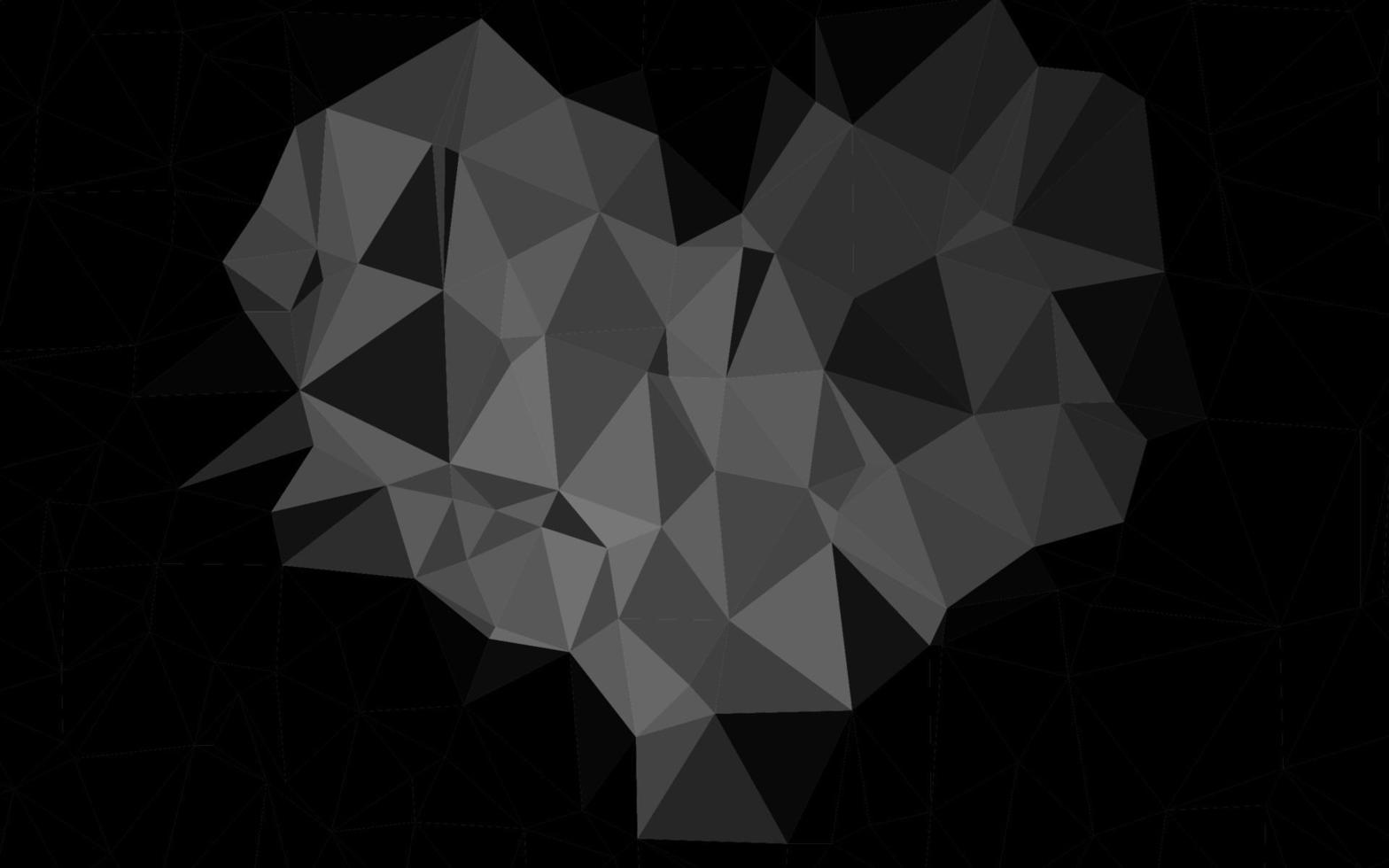 Dark Silver, Gray vector blurry triangle pattern.