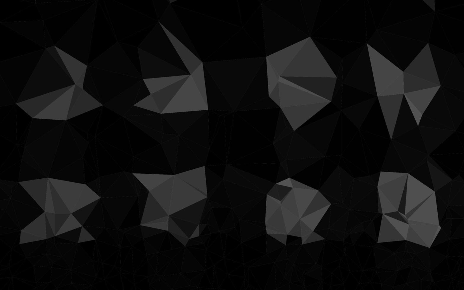 Dark Silver, Gray vector abstract polygonal texture.