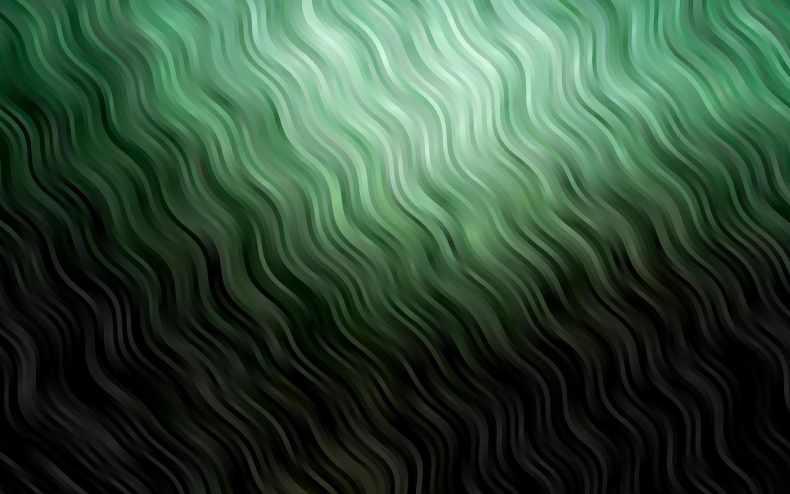 plantilla de vector verde oscuro con líneas abstractas.