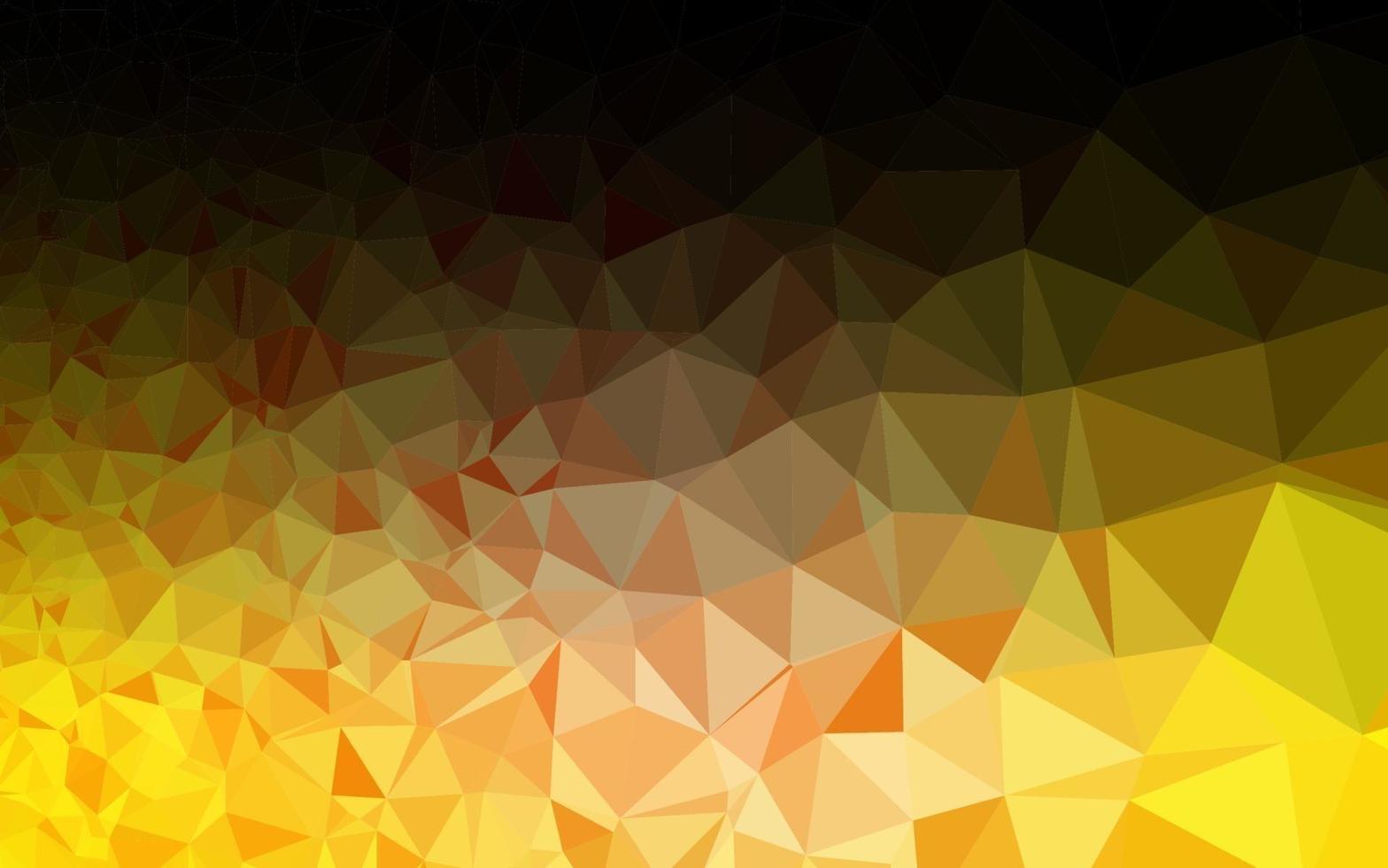 Light Yellow, Orange vector polygonal pattern.