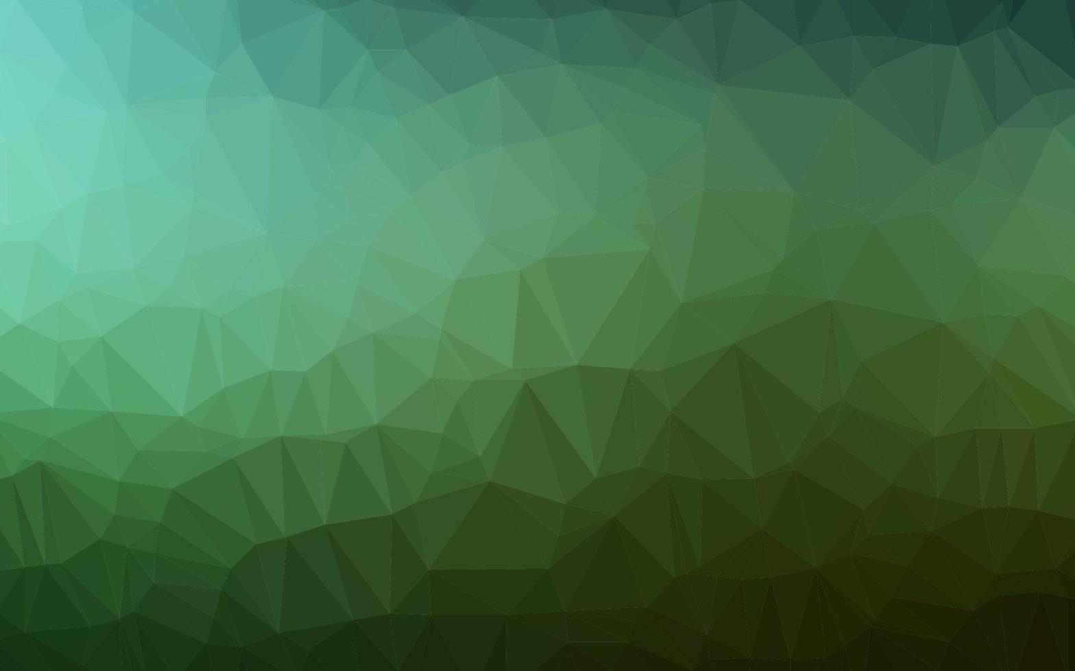 Dark Green vector abstract polygonal cover.