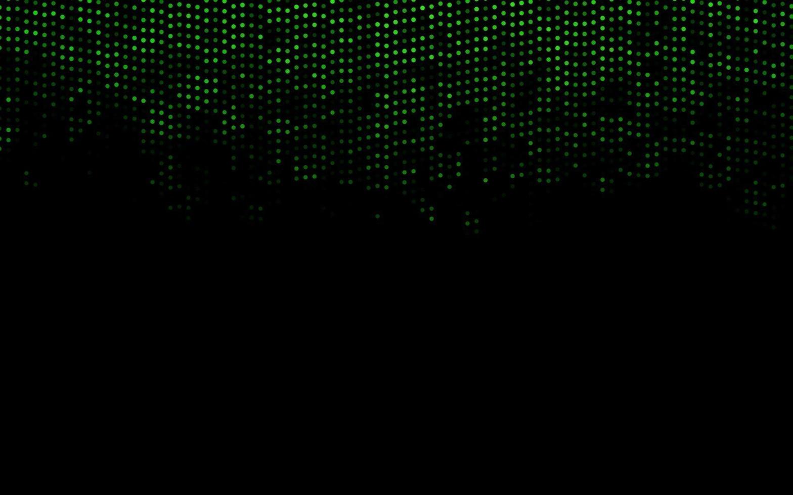 Dark Green vector background with bubbles.