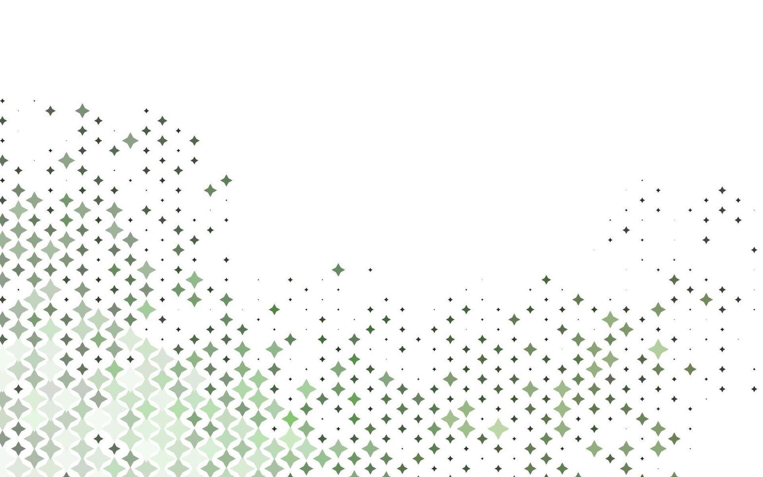 Light Green vector layout with bright stars.