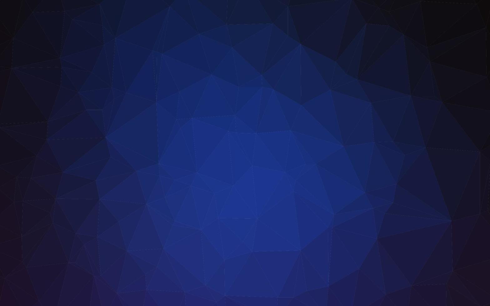 Dark BLUE vector abstract polygonal cover.