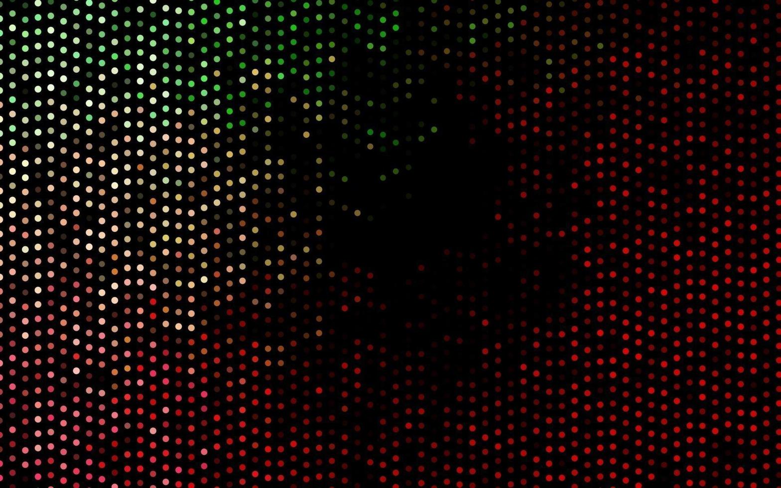 Dark Green, Red vector pattern with spheres.