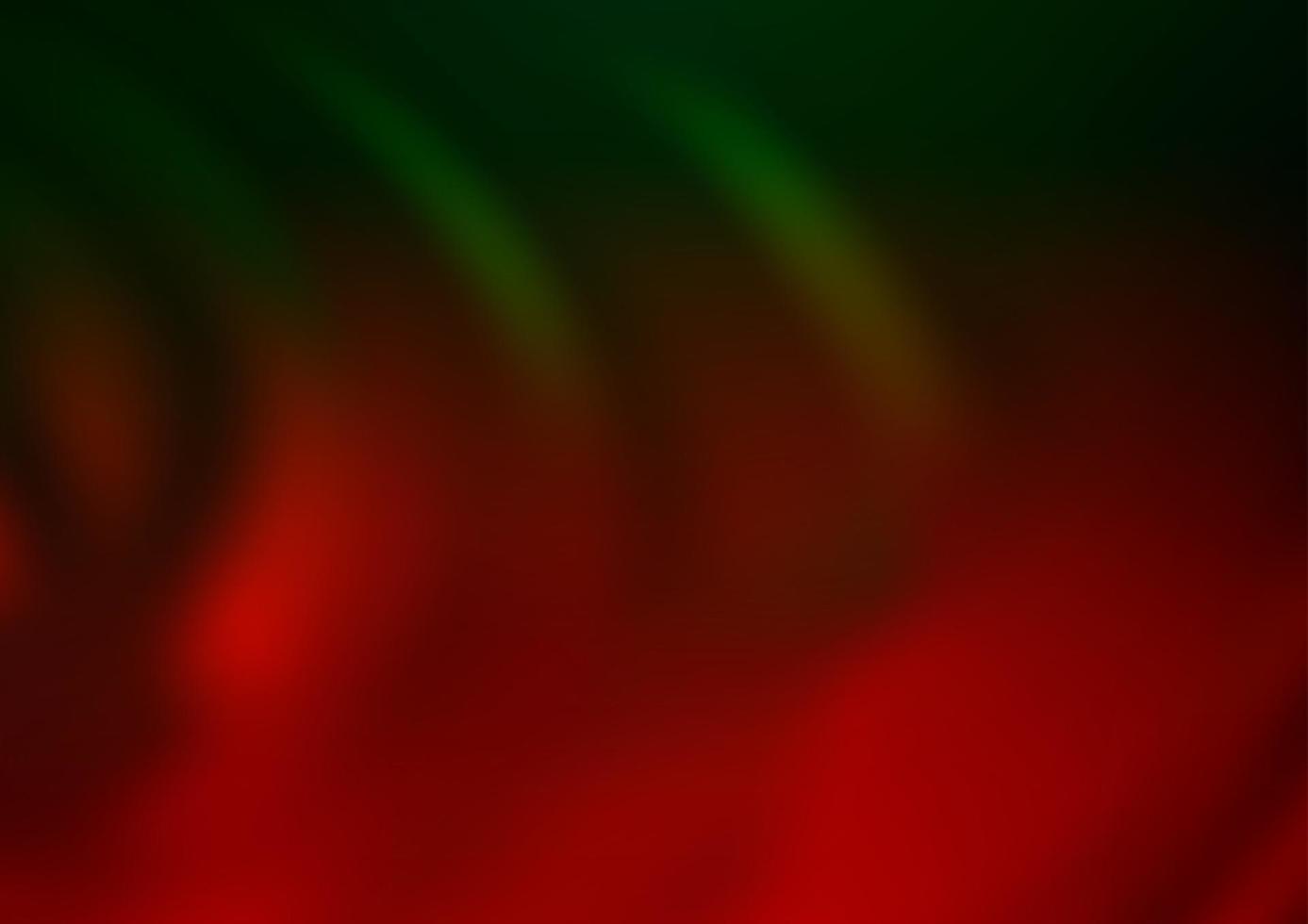 Dark Green, Red vector bokeh template.