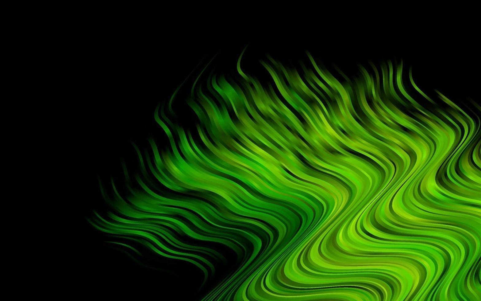 Dark Green, Red vector background with liquid shapes.