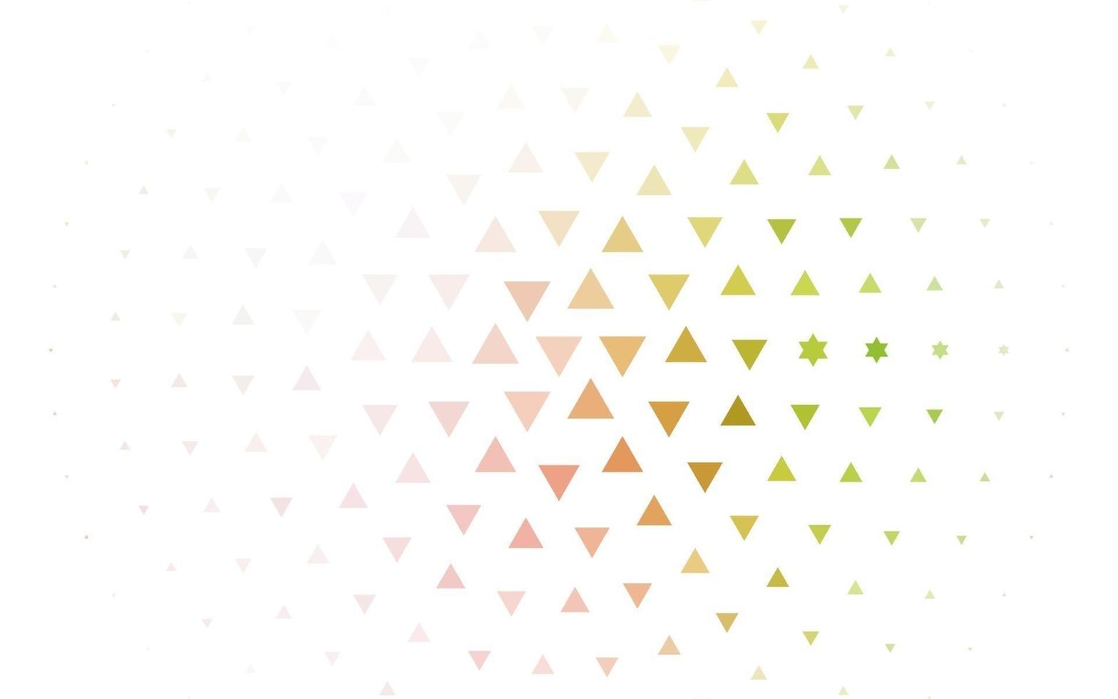 Light Green, Red vector backdrop with lines, triangles.