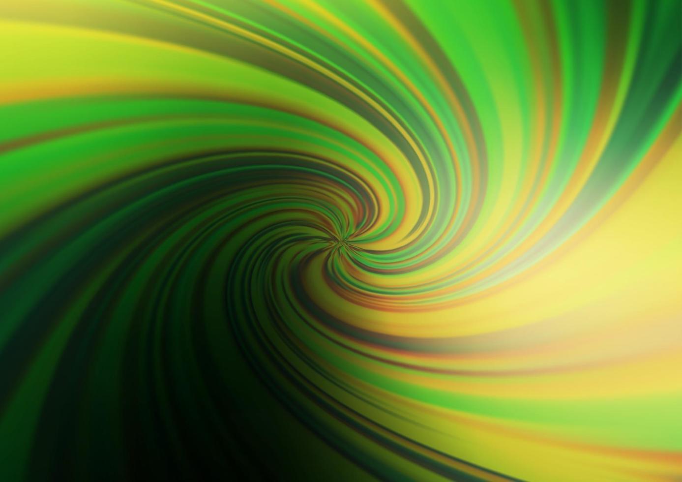 Dark Green, Yellow vector blurred shine abstract background.