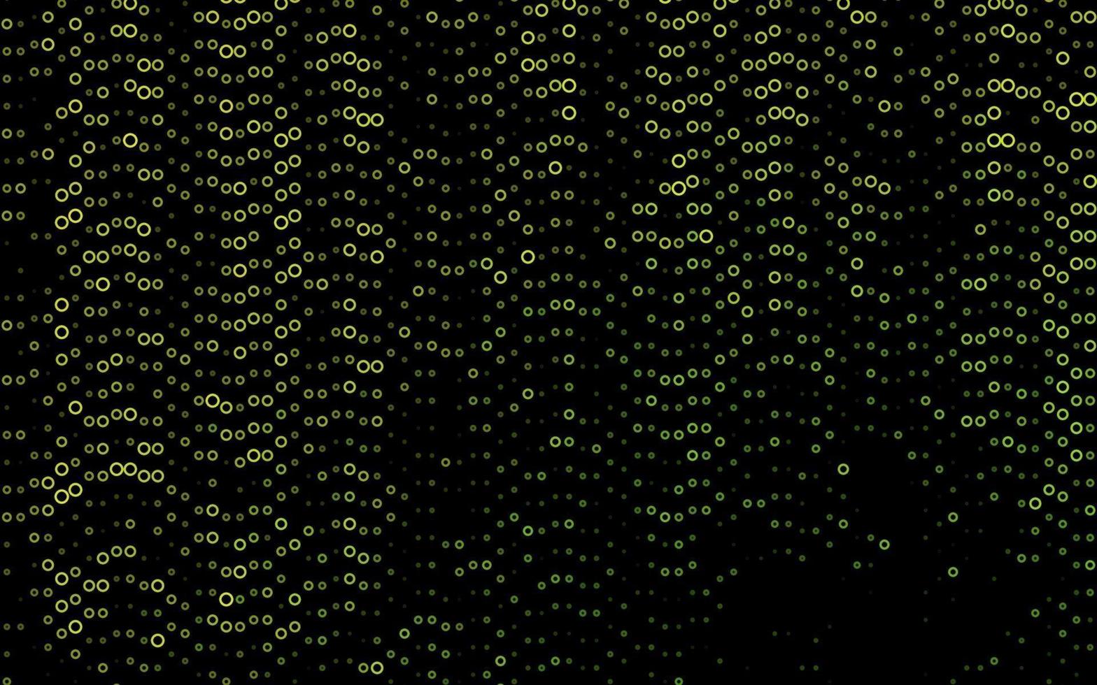 Dark Green, Yellow vector texture with disks.