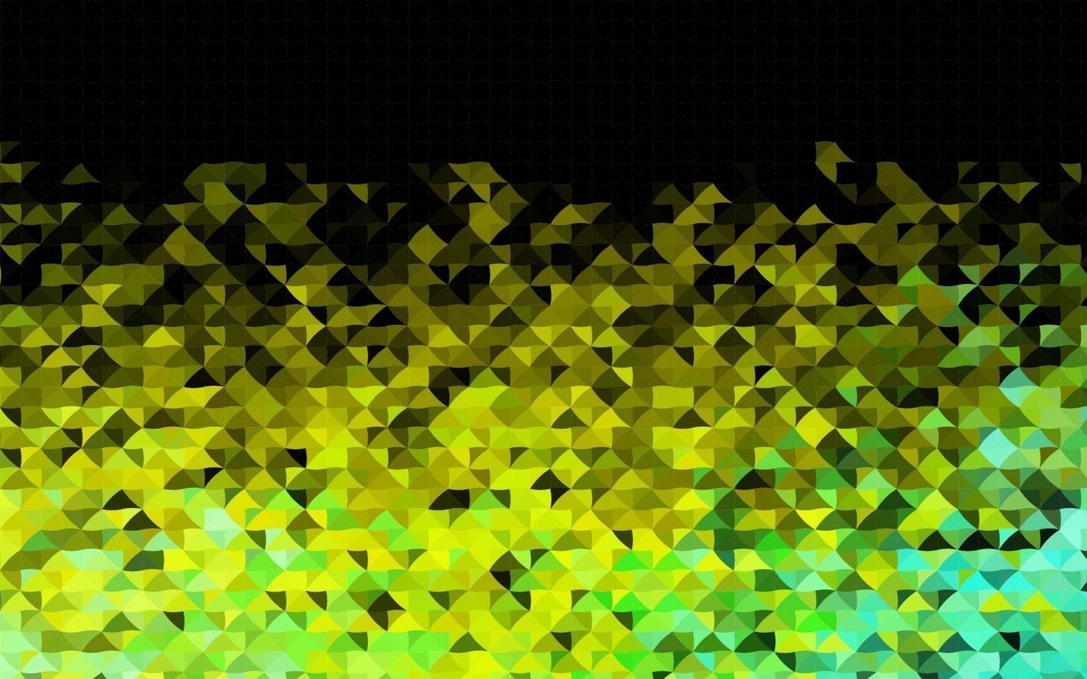 Dark Green, Yellow vector cover in polygonal style.