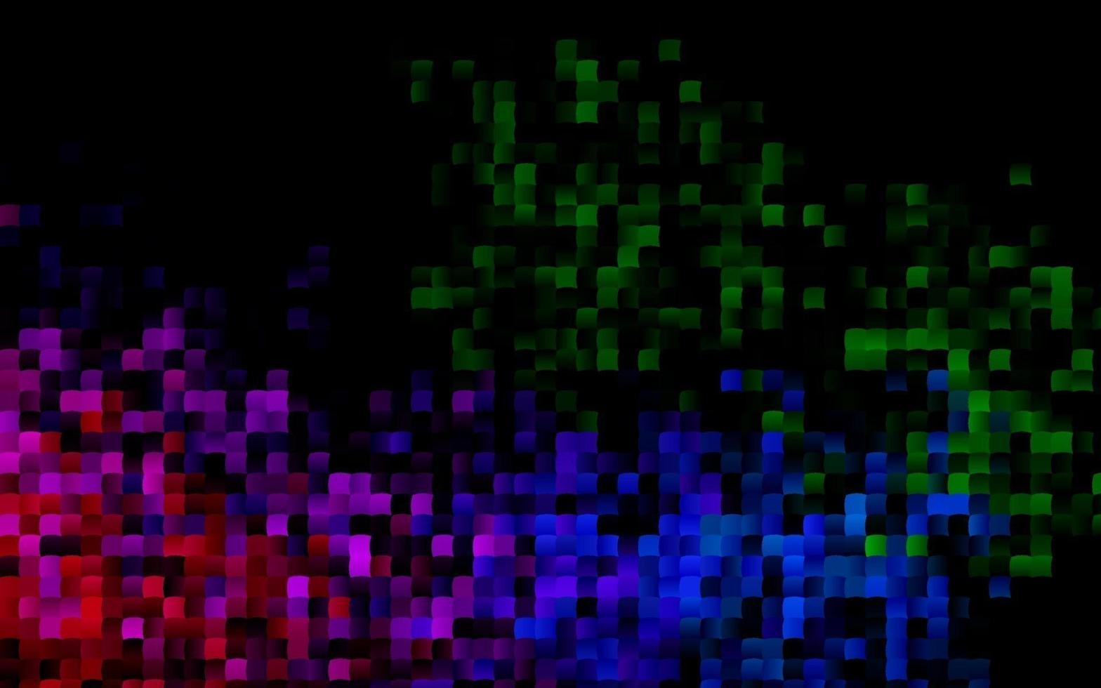 Dark Multicolor, Rainbow vector backdrop with rectangles, squares.