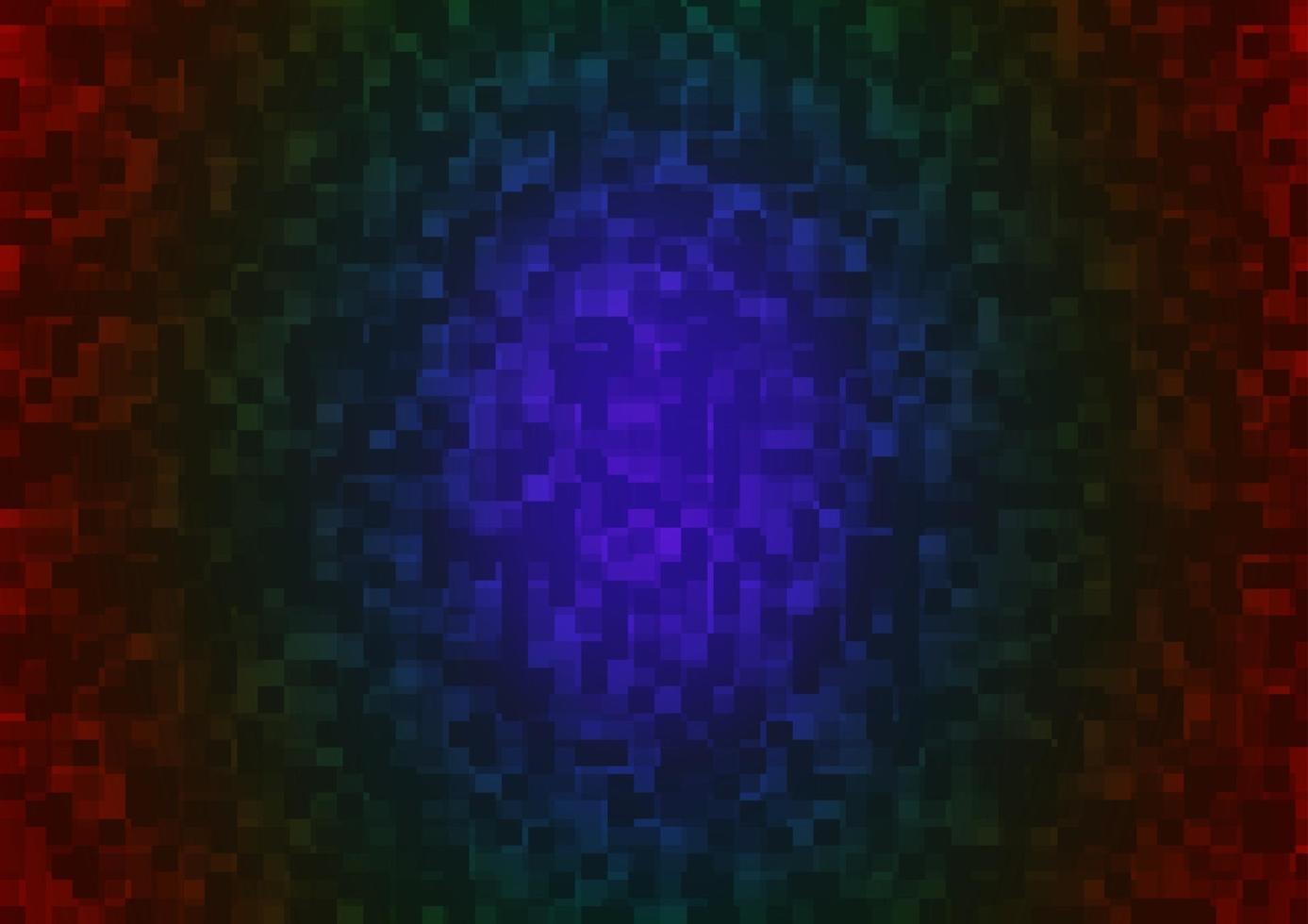 Dark Multicolor, Rainbow vector backdrop with rectangles, squares.