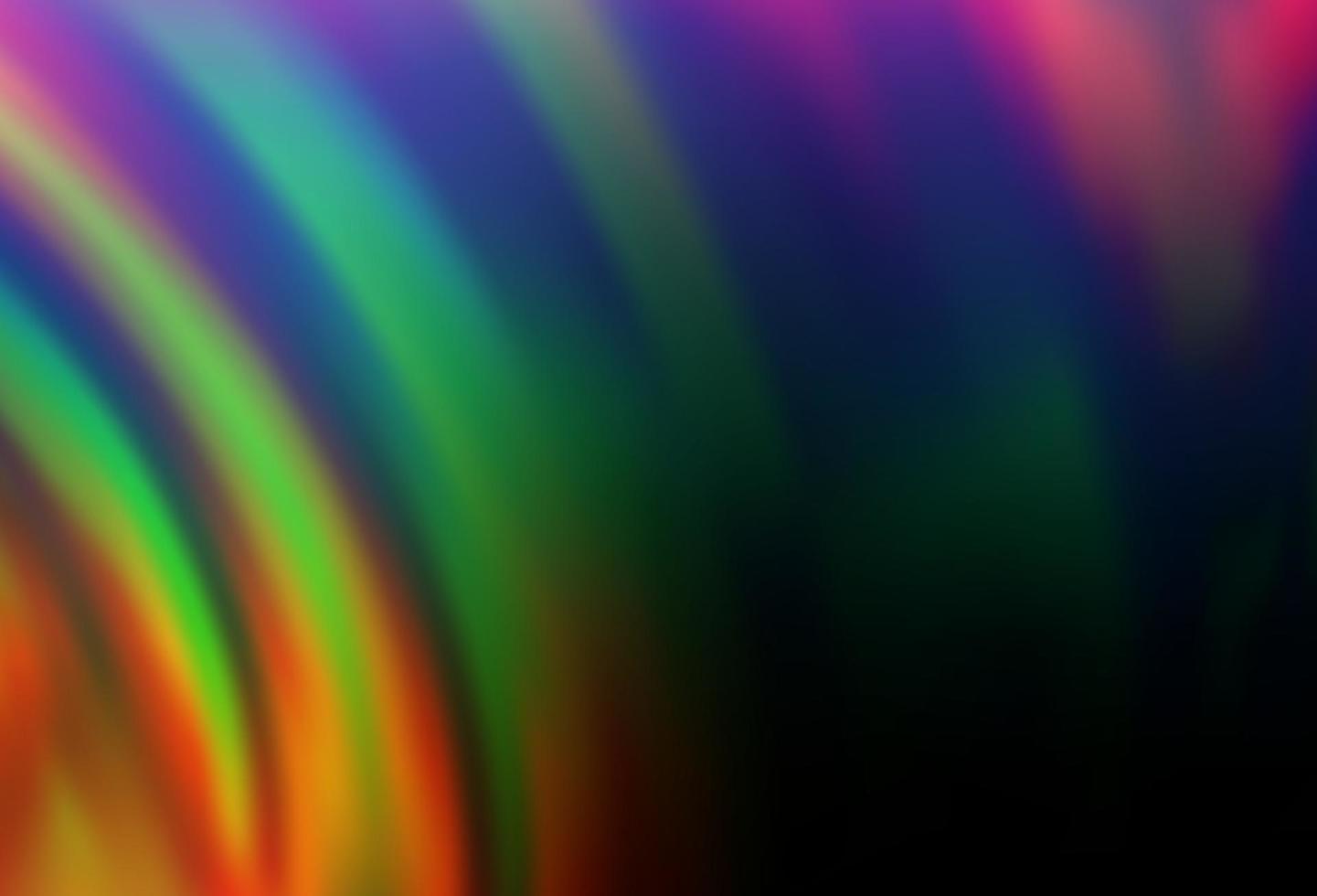 Dark Multicolor, Rainbow vector background with liquid shapes.