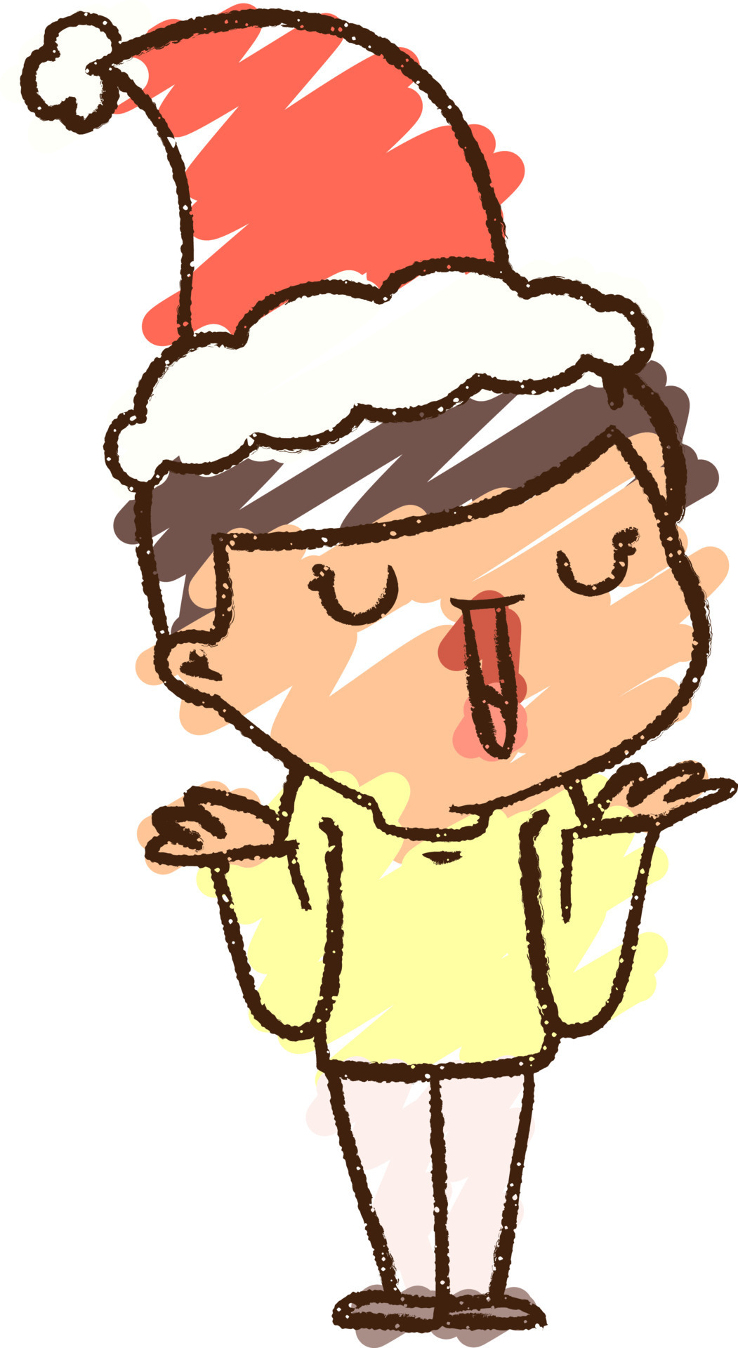 Man Shrugging Chalk Drawing 12223593 Vector Art at Vecteezy