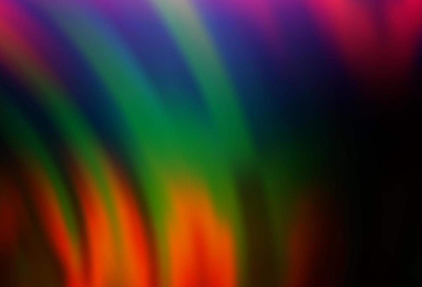 Dark Multicolor, Rainbow vector template with bubble shapes.