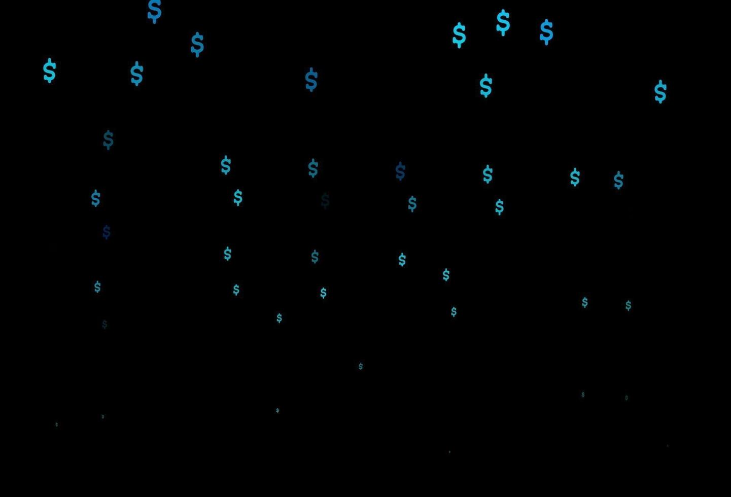 Dark Blue, Green vector background with Dollar.