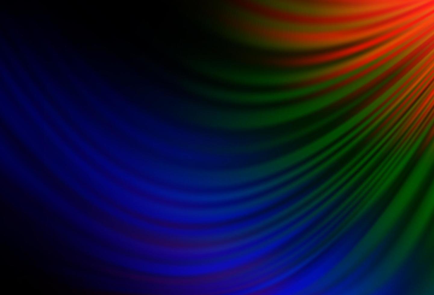 Patrón de vector de arco iris multicolor oscuro con formas de lámpara.