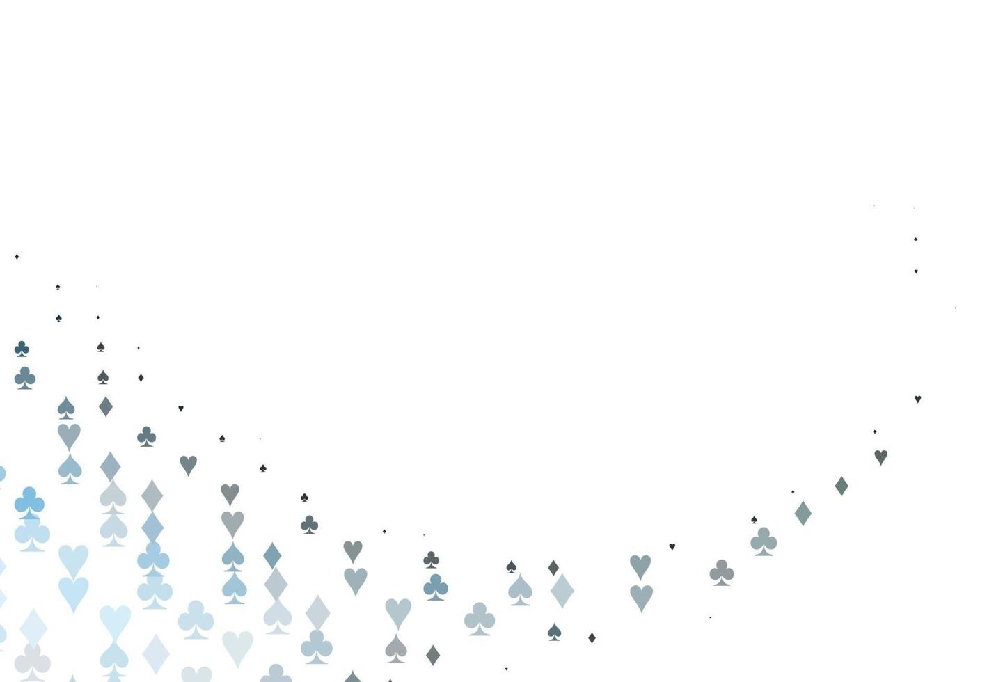 Light Blue, Green vector texture with playing cards.