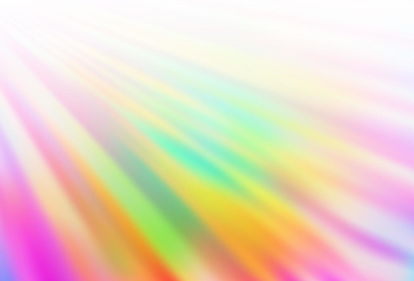 Fondo de vector de arco iris multicolor claro con líneas largas.