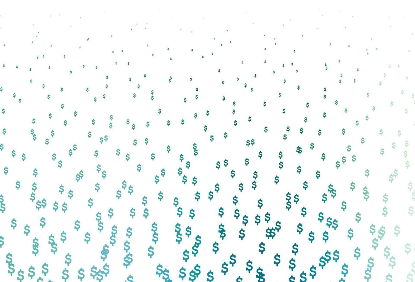 Light Blue, Green vector pattern with Dollar.