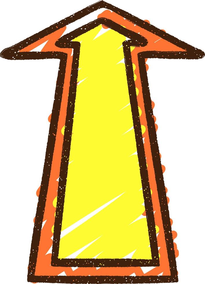 Pointing Arrow Chalk Drawing vector