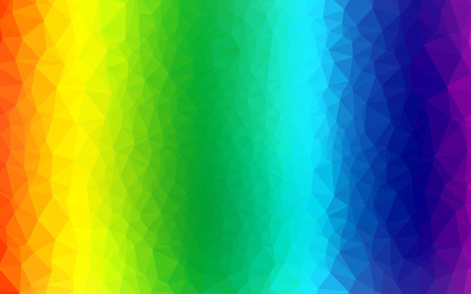 multicolor claro, plantilla de mosaico de triángulo de vector de arco iris.