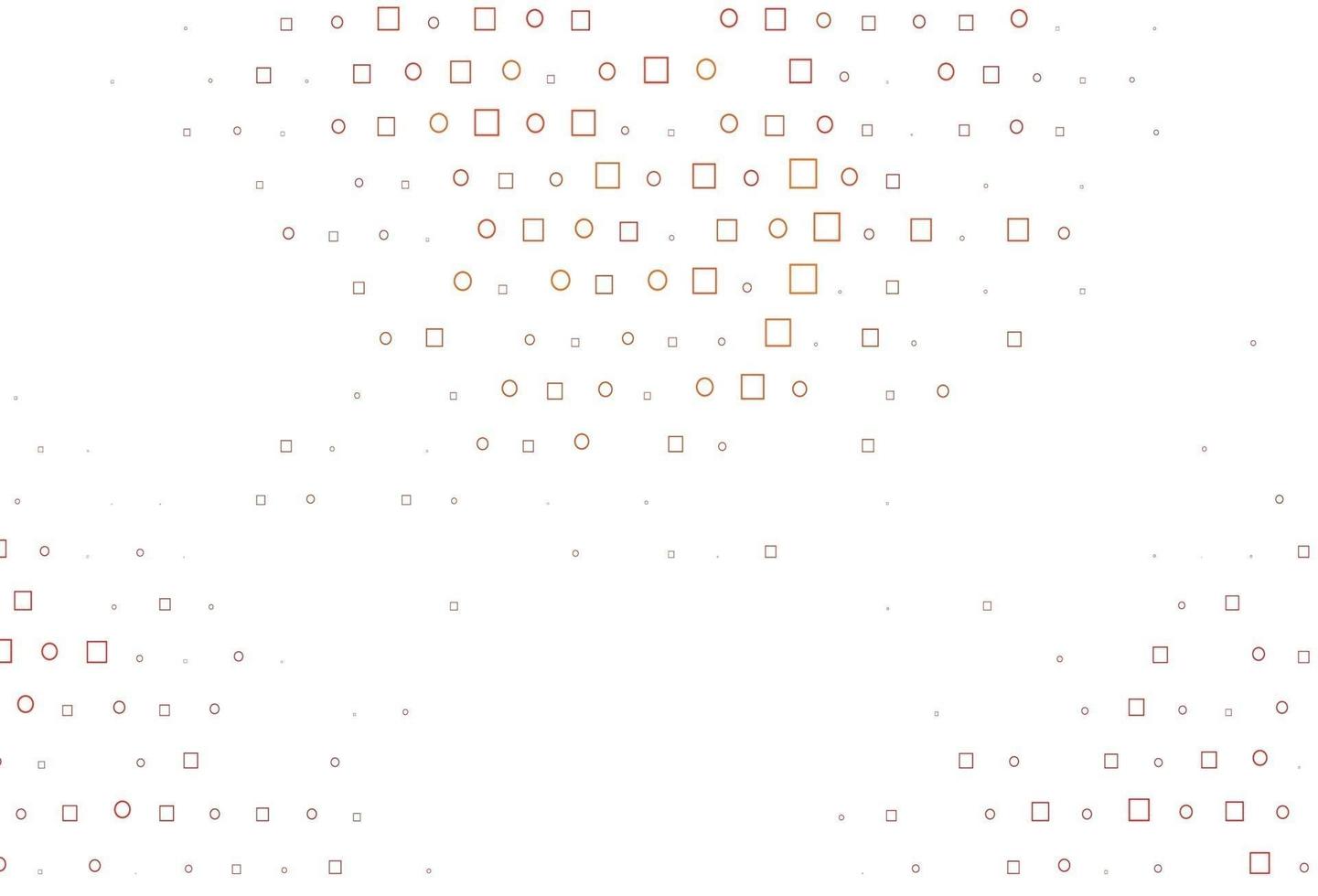 Light Orange vector texture with disks, rectangles.